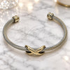 Stainless Steel Individual Bangle, Infinite Design, Polished, Steel Finish, 07.138.0019 (04 MM Thickness, One size fits all)