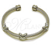 Stainless Steel Individual Bangle, Infinite Design, Polished, Steel Finish, 07.138.0020