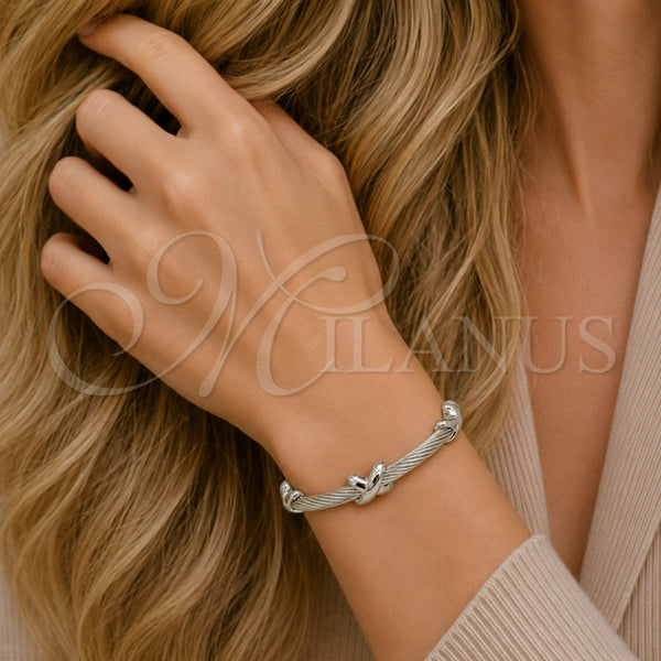 Stainless Steel Jewelry — Individual Bangle Infinite Design Polished 07. 04 MM — alternate product view — SKU 163286 | Acero Inoxidable joyería — Individual Bangle Infinite diseño pulido 07. 04 MM — SKU 163286