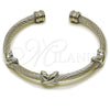 Stainless Steel Individual Bangle, Infinite Design, Polished, Steel Finish, 07.138.0020 (04 MM Thickness, One size fits all)