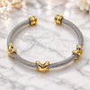 Stainless Steel Individual Bangle, Infinite Design, Polished, Two Tone, 07.138.0020.1 (04 MM Thickness, One size fits all)