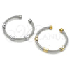 Stainless Steel Individual Bangle, Infinite Design, Polished, Two Tone, 07.138.0020.1 (04 MM Thickness, One size fits all)