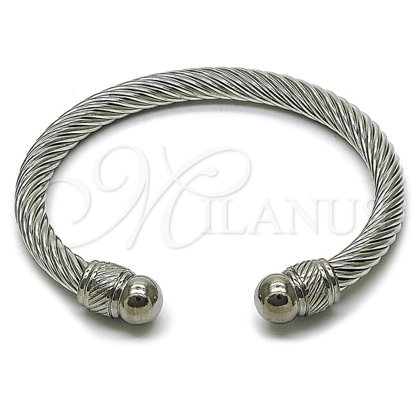 Stainless Steel Jewelry — Individual Bangle Twist Design Polished 07. 07 MM — main product view — SKU 163288 | Acero Inoxidable joyería — Individual Bangle Twist diseño pulido 07. 07 MM — SKU 163288