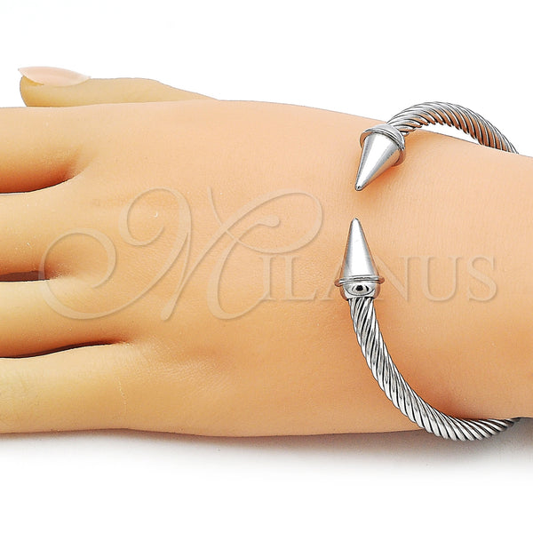 Stainless Steel Jewelry — Individual Bangle Twist Design Polished 07. Thickness One — alternate product view — SKU 163298 | Acero Inoxidable joyería — Individual Bangle Twist diseño pulido 07. Thickness One — SKU 163298