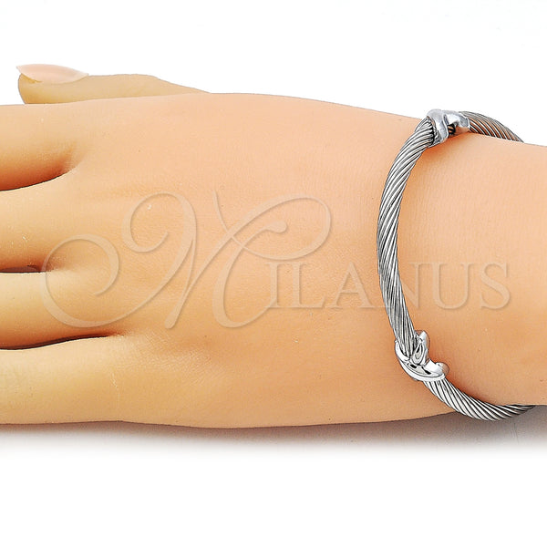 Stainless Steel Jewelry — Individual Bangle Infinite and Twist Design Polished 07. — alternate product view — SKU 163300 | Acero Inoxidable joyería — Individual Bangle Infinite and Twist diseño pulido 07. — SKU 163300