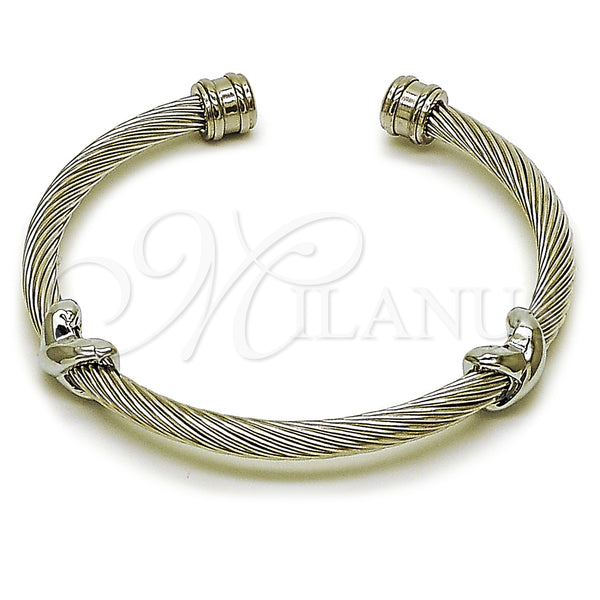 Stainless Steel Jewelry — Individual Bangle Infinite and Twist Design Polished 07. — main product view — SKU 163300 | Acero Inoxidable joyería — Individual Bangle Infinite and Twist diseño pulido 07. — SKU 163300