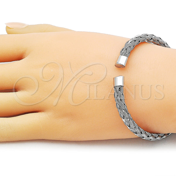 Stainless Steel Jewelry — Individual Bangle Twist Design Polished 07. Thickness One — alternate product view — SKU 163302 | Acero Inoxidable joyería — Individual Bangle Twist diseño pulido 07. Thickness One — SKU 163302