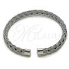 Stainless Steel Individual Bangle, Twist Design, Polished, Steel Finish, 07.138.0027 (Thickness, One size fits all)