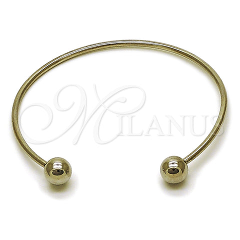 Stainless Steel Individual Bangle, Ball Design, Polished, Steel Finish, 07.138.0031
