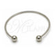 Aro Individual 07.138.0031 Acero Inoxidable, Diseño de Bola, Pulido, Tono Plateado (Grosor 02 MM, Talla Unica)