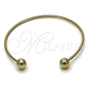 Stainless Steel Jewelry — Individual Bangle Ball Design Polished 07. 02 MM — main product view — SKU 163310 | Acero Inoxidable joyería — Individual Bangle Ball diseño pulido 07. 02 MM — SKU 163310