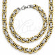 Collar y Pulsera 06.116.0080.22 Acero Inoxidable, Pulido, Tono Dorado