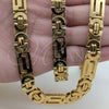 Stainless Steel Necklace and Bracelet, Polished, Golden Finish, 06.116.0070