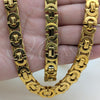 Stainless Steel Necklace and Bracelet, Polished, Golden Finish, 06.116.0072