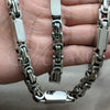 Stainless Steel Necklace and Bracelet, Polished, Steel Finish, 06.116.0015.22
