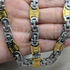 Stainless Steel Necklace and Bracelet, Polished, Golden Finish, 06.116.0094.22