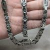 Stainless Steel Necklace and Bracelet, Polished, Steel Finish, 06.116.0011.22