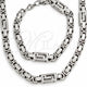 Stainless Steel Necklace and Bracelet, Polished, Steel Finish, 06.116.0011.22