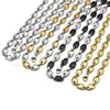 Stainless Steel Necklace and Bracelet, Puff Mariner Design, Polished, Two Tone, 06.116.0021.3.22