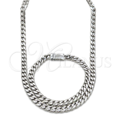Stainless Steel Necklace and Bracelet, Polished, Steel Finish, 06.63.0312.30 for wholesale, main product view