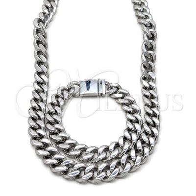 Stainless Steel Necklace and Bracelet, Polished, Steel Finish, 06.63.0310.1.30 for wholesale, main product view