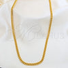 Stainless Steel Necklace and Bracelet, Polished, Golden Finish, 06.116.0091.22