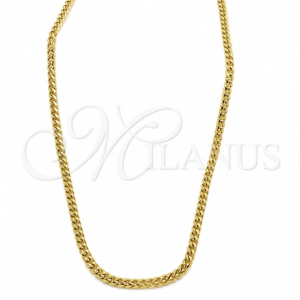 Stainless Steel Necklace and Bracelet, Polished, Golden Finish, 06.116.0091.22