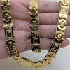 Stainless Steel Necklace and Bracelet, Polished, Golden Finish, 06.116.0084.22
