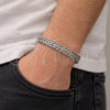 Stainless Steel Basic Bracelet, Bismark Design, Polished, Steel Finish, 03.435.0010.09