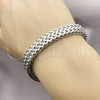 Stainless Steel Bracelet — Basic Bracelet Bismark Design Polished 03. Thickness 22 — alternate product view — SKU 163458 | Acero Inoxidable brazalete — básico Bracelet Bismark diseño pulido 03. Thickness 22 — SKU 163458