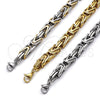 Stainless Steel Fancy Bracelet, Polished, Steel Finish, 03.435.0011.09 (Thickness, 9 Inches Length)