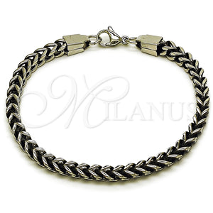 Stainless Steel Bracelet — Basic Bracelet Square Franco Design Polished 03. 05 — main product view — SKU 163462 | Acero Inoxidable brazalete — básico Bracelet Square Franco diseño pulido 03. 05 — SKU 163462