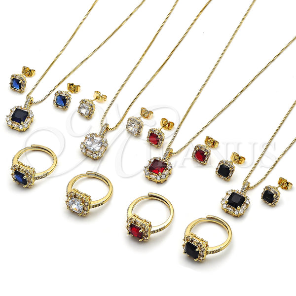 Gold Filled Ring — Necklace Earring and Ring Cluster and Baguette Design — alternate product view — SKU 163494 | Oro Laminado anillo — Necklace Earring and Ring Cluster and Baguette diseño — SKU 163494