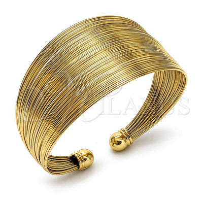 Oro Laminado Individual Bangle, Gold Filled Style Polished, Golden Finish, 07.163.0010 (30 MM Thickness, One size fits all)