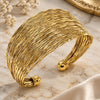 Oro Laminado Individual Bangle, Gold Filled Style Polished, Golden Finish, 07.163.0011 (35 MM Thickness, One size fits all)