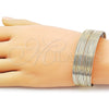 Oro Laminado Individual Bangle, Gold Filled Style Polished, Golden Finish, 07.163.0012 (Thickness, One size fits all)