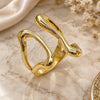 Oro Laminado Elegant Ring, Gold Filled Style Polished, Golden Finish, 01.163.0015 (One size fits all)