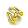 Oro Laminado Elegant Ring, Gold Filled Style Polished, Golden Finish, 01.163.0017 (One size fits all)