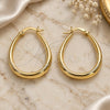 Oro Laminado Small Hoop, Gold Filled Style Hollow Design, Polished, Golden Finish, 02.122.0092.25