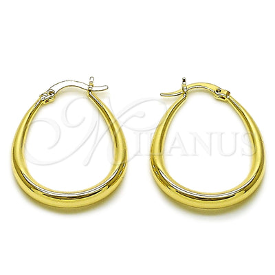 Gold Filled Hoop Earrings — Small Hoop Hollow Design Polished 02. for wholesale, main product view