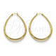 Oro Laminado Medium Hoop, Gold Filled Style Teardrop and Hollow Design, Polished, Golden Finish, 02.122.0092.45