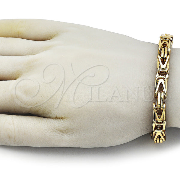 Stainless Steel Bracelet — Fancy Bracelet Polished 03. Thickness 9 Inches Length — alternate product view — SKU 163601 | Acero Inoxidable brazalete — elegante Bracelet pulido 03. Thickness 9 Inches Length — SKU 163601