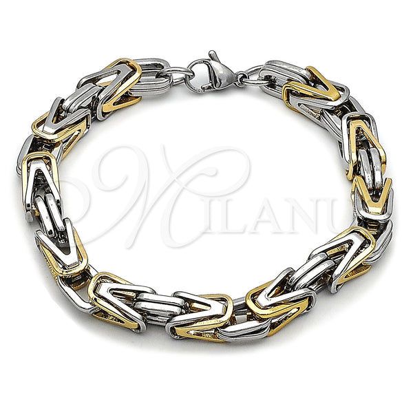 Stainless Steel Bracelet — Fancy Bracelet Polished Two Tone 03. Thickness 9 — main product view — SKU 163602 | Acero Inoxidable brazalete — elegante Bracelet pulido Two Tone 03. Thickness 9 — SKU 163602