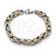 Pulsera Elegante 03.435.0011.2.09 Acero Inoxidable, Pulido, Dos Tonos (Grosor 08.2 MM, 9 Pulgadas de Largo)