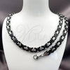 Stainless Steel Necklace and Bracelet, Polished, Two Tone, 06.116.0057.4.22