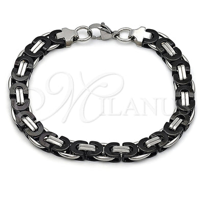 Stainless Steel Fancy Bracelet, Polished, Two Tone, 03.116.0044.2.09 (09 MM Thickness, 9 Inches Length) for wholesale, main product view