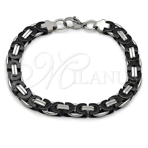 Stainless Steel Bracelet — Fancy Bracelet Polished Two Tone 03. 09 MM — main product view — SKU 163609 | Acero Inoxidable brazalete — elegante Bracelet pulido Two Tone 03. 09 MM — SKU 163609
