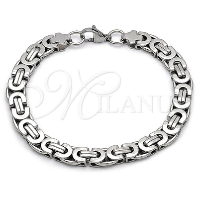 Stainless Steel Fancy Bracelet, Polished, Steel Finish, 03.116.0044.3.09 (09 MM Thickness, 9 Inches Length) for wholesale, main product view