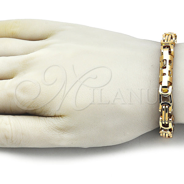 Stainless Steel Bracelet — Fancy Bracelet Polished 03. Thickness 9 Inches Length — alternate product view — SKU 163616 | Acero Inoxidable brazalete — elegante Bracelet pulido 03. Thickness 9 Inches Length — SKU 163616