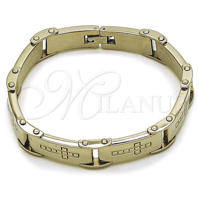 Stainless Steel Cross Bracelet 03.116.0049.09 for wholesale, main product view